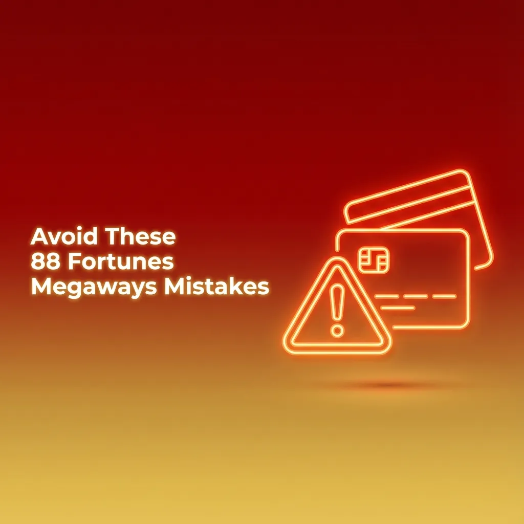 Infographic titled “Avoid These 88 Fortunes Megaways Mistakes” listing common player errors and tips to manage bankroll and mindset