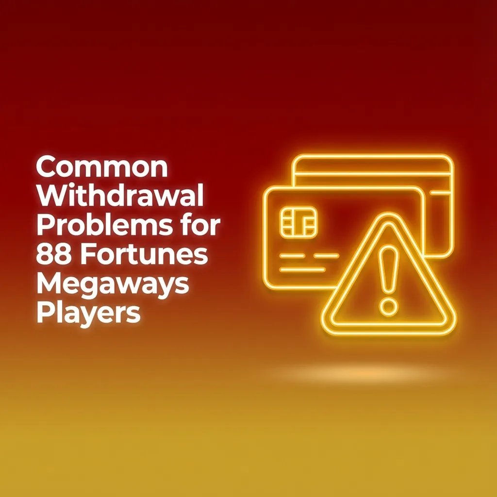 Infographic listing common 88 Fortunes Megaways withdrawal issues with brief troubleshooting tips for each problem