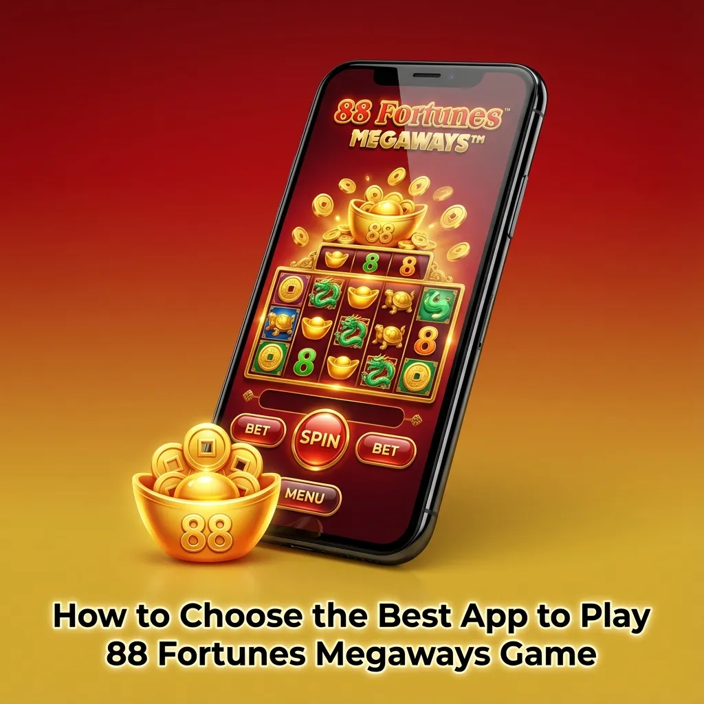 Person choosing a mobile casino app for 88 Fortunes Megaways, comparing features, payments, and support on a smartphone