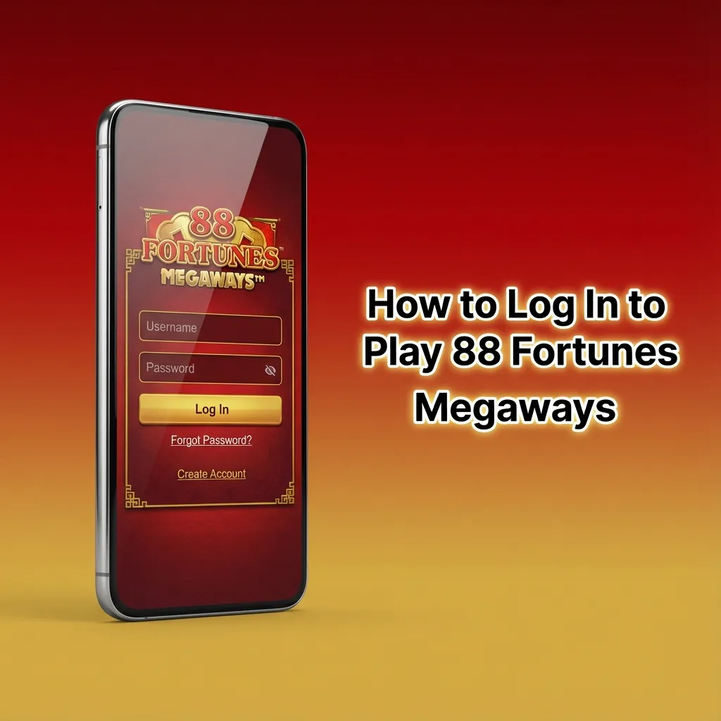 Player logging into an online casino on phone and laptop before launching the 88 Fortunes Megaways slot game.