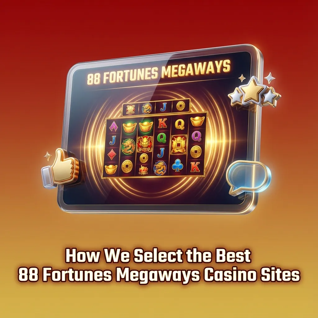 Illustration of experts reviewing checklists to select safe, trusted 88 Fortunes Megaways online casinos for U.S. players