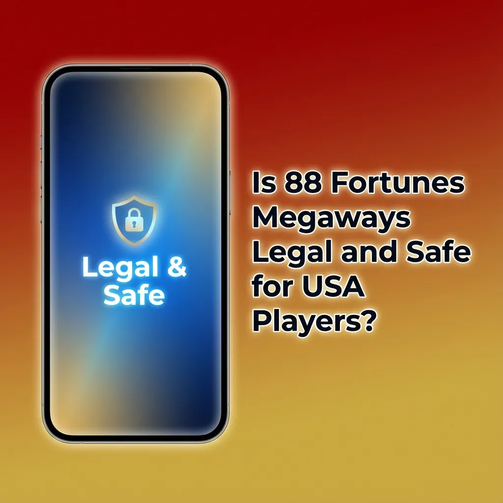Banner for 88 Fortunes Megaways explaining legality, licensing, and safe, regulated online play for U.S. casino players