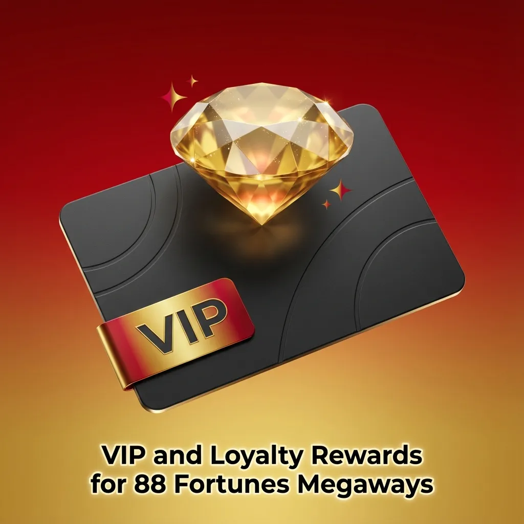 Illustration of VIP and loyalty rewards tiers for 88 Fortunes Megaways players at US online casinos