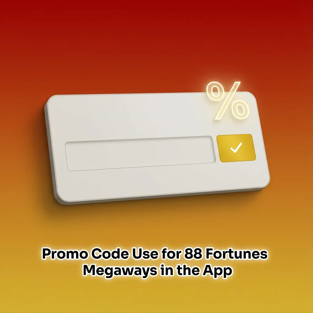 Vegas Moose app screen showing 88 Fortunes Megaways and a field to enter promo code MEGA88USA for extra value